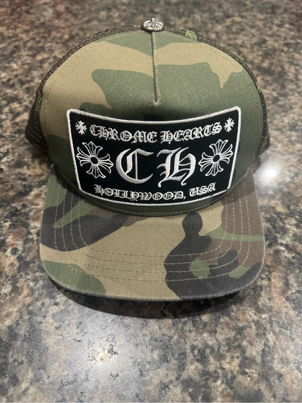 Chrome Hearts “Camo” Hollywood,USA Trucker Hat - Authentic!